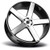 Strada S35 Perfetto 20x8.5 5x4.5" +35mm Black/Machined Wheel Rim 20" Inch S35051435GBM