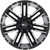 Moto Metal MO978 Razor 20x10 8x170 -24mm Black/Machined Wheel Rim 20" Inch MO97821087524N