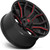 Fuel D712 Rage 20x10 6x135/6x5.5" -18mm Black/Red Wheel Rim 20" Inch D71220009847
