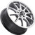 Vision 425 Bane 15x6.5 5x100/5x4.5" +38mm Silver Wheel Rim 15" Inch 425-5618HS38