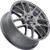 Vision 425 Bane 17x7 4x100/4x4.5" +42mm Gunmetal Wheel Rim 17" Inch 425-7703GM42