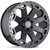 Black Rhino Warlord 20x9 6x5.5" +12mm Gunmetal Wheel Rim 20" Inch 2090WAR126140G12
