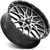MSA M45 Portal 18x7 4x156 +0mm Black/Machined Wheel Rim 18" Inch M45-018756