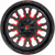 Fuel D612 Stroke 18x9 5x4.5"/5x5" -12mm Black/Red Wheel Rim 18" Inch D61218902645