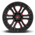 Fuel D712 Rage 20x9 6x135/6x5.5" +1mm Black/Red Wheel Rim 20" Inch D71220909850