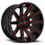 Fuel D643 Contra 20x10 5x5.5"/5x150 -18mm Black/Red Wheel Rim 20" Inch D64320007047