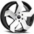 Strada S65 Coltello 22x9 5x4.5" +35mm Black/Machined Wheel Rim 22" Inch S65251435GBM