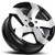 Strada S65 Coltello 22x9 5x4.5" +35mm Black/Machined Wheel Rim 22" Inch S65251435GBM