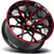 Shift H35 Piston 20x8.5 5x4.5" +35mm Black/Red Wheel Rim 20" Inch H35051435GBMR