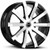 Strada S50 Gabbia 24x10 5x115/5x120 +15mm Black/Machined Wheel Rim 24" Inch S50450115GBM