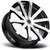 Strada S50 Gabbia 24x10 5x115/5x120 +15mm Black/Machined Wheel Rim 24" Inch S50450115GBM