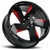 Strada S65 Coltello 22x9 5x4.5" +35mm Black/Red Wheel Rim 22" Inch S65251435GBMLR