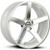 Strada S35 Perfetto 22x9.5 5x115 +15mm White/Machined Wheel Rim 22" Inch S35251515DWM