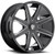 Dub S109 Push 20x8.5 5x4.5"/5x120 +35mm Black/Milled Wheel Rim 20" Inch S109208552+35