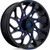 Fuel UTV D778 Runner 22x7 4x156 +0mm Black/Blue Wheel Rim 22" Inch D7782270A540