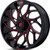 Fuel UTV D779 Runner 24x7 4x137 +13mm Black/Red Wheel Rim 24" Inch D7792470A644