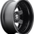 Fuel D538 Maverick Dually Rear 17x6.5 8x6.5" Black/Milled Wheel Rim 17" Inch D53817658230