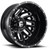 Fuel D581 Triton Dually Rear 20x8.25 8x6.5" Black/Milled Wheel Rim 20" Inch D58120828D35