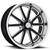 (Set of 4) Staggered-US Mags U117 Rambler 20" 5x4.75" Black/Milled Wheels Rims U11720806145-U11720956152