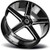 Strada S35 Perfetto 22x8.5 5x4.5" +40mm Black/Milled Wheel Rim 22" Inch S35251440GBML