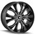 Mazzi 342 Hustler 22x9.5 5x4.5"/5x120 +35mm Black/Machined Wheel Rim 22" Inch 342-22904B