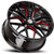 Shift H33 Spring 20x8.5 5x4.5" +35mm Black/Red Wheel Rim 20" Inch H33051435GBMLR