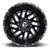 Fuel D581 Triton Dually Rear 20x8.25 8x210 Black/Milled Wheel Rim 20" Inch D58120829325