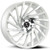 Xcess X02 22x9 5x115 +15mm White/Machined Wheel Rim 22" Inch X02251515WM