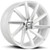 Strada S41 Sega 22x9 5x4.5" +35mm White/Machined Wheel Rim 22" Inch S41251435WM