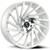 Xcess X02 22x9 5x4.5" +35mm White/Machined Wheel Rim 22" Inch X02251435WM