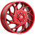(Set of 6) 22" Inch Fuel D742 Runner Dually 8x6.5" Red/Milled Wheels Rims D74222828D35-6