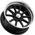 (Set of 4) Staggered-American Racing VN510 Draft 20" 5x5" 6mm Black Wheels Rims VN51028550306-VN51021050306