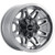 Vision UTV 416 Seven 14x7 4x110 +2.5mm Gunmetal Wheel Rim 14" Inch 416-147110GM4