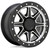 Black Rhino UTV Webb 15x7 4x110 +36mm Black/Machined Wheel Rim 15" Inch 1570WEB364110F80