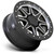 Black Rhino UTV Webb 15x7 4x110 +52mm Black/Machined Wheel Rim 15" Inch 1570WEB514110F80