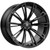 (Set of 4) Staggered-Asanti ABL30 Corona 20" 5x4.5" Gloss Black Wheels Rims ABL30-20901235BK-ABL30-20051238BK