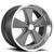 (Set of 4) Staggered US Mags U120 Roadster 20" 5x4.75" Gunmetal Wheels Rims U12020806145-U12020956152