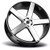 Strada S35 Perfetto 18x8 5x120 +40mm Black/Machined Wheel Rim 18" Inch S35852040GBM