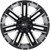 Moto Metal MO978 Razor 20x10 8x180 -24mm Black/Machined Wheel Rim 20" Inch MO97821088524N