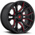 Fuel D712 Rage 22x10 6x135/6x5.5" -18mm Black/Red Wheel Rim 22" Inch D71222009847