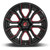 Fuel D712 Rage 22x10 6x135/6x5.5" -18mm Black/Red Wheel Rim 22" Inch D71222009847