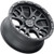 Vision UTV 545 Rocker 15x7 4x156 +13mm Satin Black Wheel Rim 15" Inch 545-157156SB44