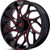 Fuel UTV D779 Runner 18x7 4x156 +13mm Black/Red Wheel Rim 18" Inch D7791870A544