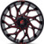 Fuel UTV D779 Runner 18x7 4x156 +13mm Black/Red Wheel Rim 18" Inch D7791870A544