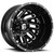 (Set of 6) 20" Inch Fuel D581 Triton Dually 8x6.5" Black/Milled Wheels Rims D58120828D35-6