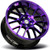 Shift H28 Crank 17x7.5 5x100/5x4.5" +30mm Black/Purple Wheel Rim 17" Inch H28750030GBMP