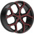 Xcess X05 22x9 5x4.5" +35mm Black/Red Wheel Rim 22" Inch X0529051435GBMLR