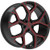 Xcess X05 22x9 5x115 +15mm Black/Red Wheel Rim 22" Inch X0529051515GBMLR