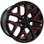 Performance Replicas PR177 Snowflake 22x9 6x5.5 +24 Black/Red Wheel Rim 22 Inch 177MR-2295824