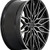 Niche NC278 Calabria 6 24x10 6x5.5" +20mm Black/Machined Wheel Rim 24" Inch NC278BD24106820